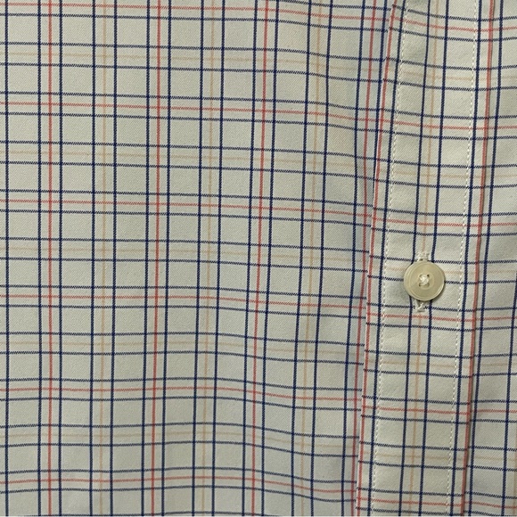 UNTUCKit Shirt Mens 3XL White Blue Plaid Nylon Performance Stretch Long Sleeve - Picture 5 of 11
